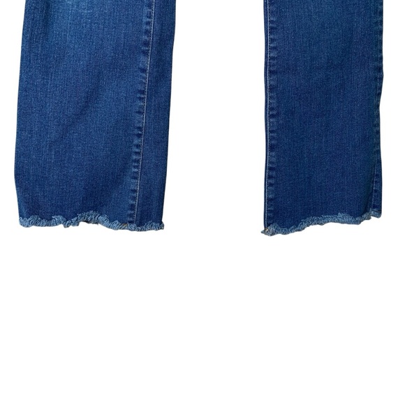 Free People Frayed Hem Medium Wash Crop Jeans Size 30 Boho 61502-16515125 Comfy - Picture 3 of 9